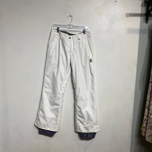 Burton White Ski Pants Sz M - Picture 1 of 11